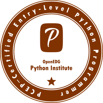 PCEP exam badge